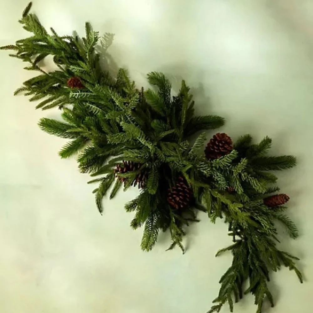 Anthropologie Terrain Faux Evergreen Swag